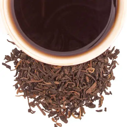 Pu-erh Naranja - Té rojo Yunnan. Rico en antioxidantes y polifenoles, ayuda a reducir el colesterol, apoya en el control de peso. en Le Grenier